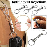 Darrahopens Gift & Novelty > Novelty > Novelty Gifts 4X Detachable Quick Release Removable Keyring Keychain Key Ring Pull Apart Split