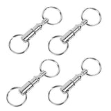 Darrahopens Gift & Novelty > Novelty > Novelty Gifts 4X Detachable Quick Release Removable Keyring Keychain Key Ring Pull Apart Split