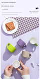 Darrahopens Gift & Novelty > Novelty > Novelty Gifts 5-piece "Colorful One-Shot Mug" Ceramic Mug Set – Nordic color scheme, smooth handle, rounded rim, exquisite gift box – 80ml mini mugs, suitable for coffee, tea, espresso, and as a perfect gift.