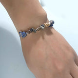 Darrahopens Gift & Novelty > Novelty > Novelty Gifts Boho Braided Shell & Crystal Bracelet Set – 12-Piece Adjustable Woven Jewelry with Conch, Beads & Stone Charms