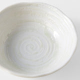 Darrahopens Gift & Novelty > Novelty > Novelty Gifts Bowl 13.5cm White Spiral Glaze