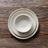 Darrahopens Gift & Novelty > Novelty > Novelty Gifts Bowl 15.5cm White Spiral Glaze