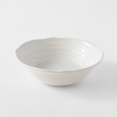 Darrahopens Gift & Novelty > Novelty > Novelty Gifts Bowl 15.5cm White Spiral Glaze