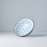 Darrahopens Gift & Novelty > Novelty > Novelty Gifts Bowl 19cm Indigo Ikat Starburst Design
