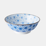 Darrahopens Gift & Novelty > Novelty > Novelty Gifts Bowl 19cm Indigo Ikat Starburst Design