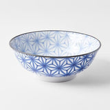 Darrahopens Gift & Novelty > Novelty > Novelty Gifts Bowl 19cm Indigo Ikat Starburst Design