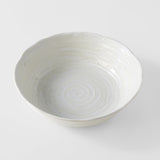 Darrahopens Gift & Novelty > Novelty > Novelty Gifts Bowl 21.5cm White Spiral Glaze