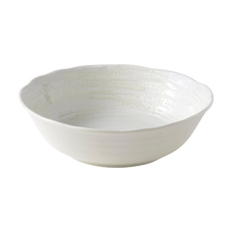 Darrahopens Gift & Novelty > Novelty > Novelty Gifts Bowl 21.5cm White Spiral Glaze