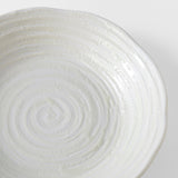 Darrahopens Gift & Novelty > Novelty > Novelty Gifts Bowl 23.5cm White Spiral Glaze