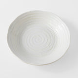 Darrahopens Gift & Novelty > Novelty > Novelty Gifts Bowl 23.5cm White Spiral Glaze