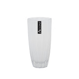 Darrahopens Gift & Novelty > Novelty > Novelty Gifts bulk 6 White Concave Ripple Vase 20cm