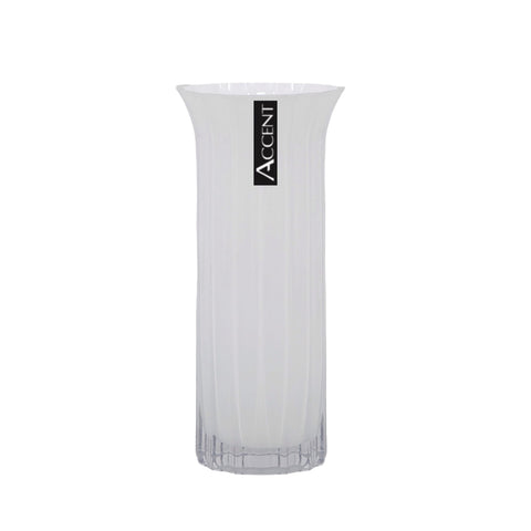 Darrahopens Gift & Novelty > Novelty > Novelty Gifts bulk 6 White Flared Ripple Vase 25cm