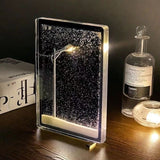 Darrahopens Gift & Novelty > Novelty > Novelty Gifts DIY Snowy Street Lamp Night Light Kit - Liquid Glitter Floating Snow Globe Effect - LED Acrylic Desk Display - Creative Handcraft Gift for Bedroom & Home Decor - Battery Operated 15.5cm