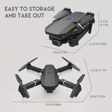Darrahopens Gift & Novelty > Novelty > Novelty Gifts **E88 PRO All-in-One Gesture-Controlled Aerial Drone | Dual Adjustable HD Cameras + 3-Speed Wind Resistance + Touch-Free Operation, Smart Tracking with One-Click Editing, Perfect for Beginners and Outdoor Creativity**