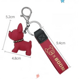 Darrahopens Gift & Novelty > Novelty > Novelty Gifts Green Cute Resin French Bulldog Keychain Pendant for Backpacks and Keys – Trendy Frenchie Dog Bag Hanging Ornament, Stylish Accessory Solution for Local Trendsetters