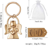 Darrahopens Gift & Novelty > Novelty > Novelty Gifts Keychain - Angel pendant for men and women - Baby shower gift - Key ring - Party favor - Souvenir gift - 5 pieces