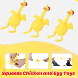 Darrahopens Gift & Novelty > Novelty > Novelty Gifts Laying Hens, creative toys, jokes, squeeze toy laying hen, ventilation chicken key chains, ventilation, stress relief, trick-yux