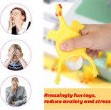 Darrahopens Gift & Novelty > Novelty > Novelty Gifts Laying Hens, creative toys, jokes, squeeze toy laying hen, ventilation chicken key chains, ventilation, stress relief, trick-yux