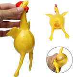 Darrahopens Gift & Novelty > Novelty > Novelty Gifts Laying Hens, creative toys, jokes, squeeze toy laying hen, ventilation chicken key chains, ventilation, stress relief, trick-yux