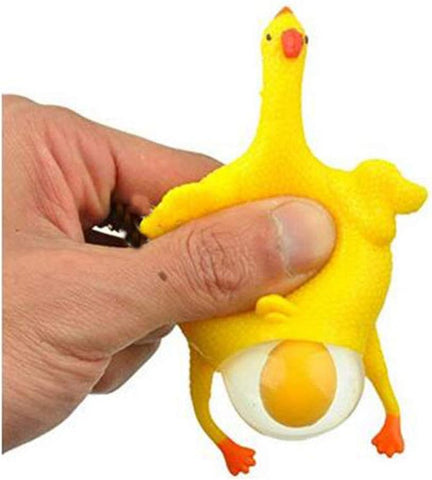 Darrahopens Gift & Novelty > Novelty > Novelty Gifts Laying Hens, creative toys, jokes, squeeze toy laying hen, ventilation chicken key chains, ventilation, stress relief, trick-yux