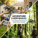 Darrahopens Gift & Novelty > Novelty > Novelty Gifts M5 Brushless Retractable Screen Drone with Live View, Optical Flow, Gesture Photo, 50x Zoom, One-Key Takeoff/Landing, 6-Axis Gyro, 100m Control – Aerial Photography（Batteries*2） In Australia - Darrahopens