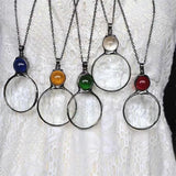 Darrahopens Gift & Novelty > Novelty > Novelty Gifts Magnifying Glass Necklace for Reading 2X Green Lens with Chain