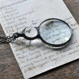 Darrahopens Gift & Novelty > Novelty > Novelty Gifts Magnifying Glass Necklace for Reading 2X Green Lens with Chain