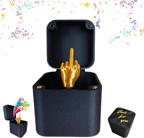 Darrahopens Gift & Novelty > Novelty > Novelty Gifts Middle Finger Surprise Joke Gift Box for Adults Office 1 Piece