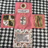 Darrahopens Gift & Novelty > Novelty > Novelty Gifts Mini Handcrafted Catholic Pocket Shrine – Foldable Prayer Altar with Silver Cross, Religious Art & Embroidered Prayers, Portable Faith Companion, 6.5 x 5.5 Inches (Purple)
