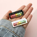 Darrahopens Gift & Novelty > Novelty > Novelty Gifts MY SOCIAL BATTERY Cute Brooch Pin Funny Social Mood, 2 pcs Set, Compatible with 7 Days