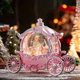 Darrahopens Gift & Novelty > Novelty > Novelty Gifts Pink Princess Carriage Music Box Figurine, Snow Globe, Pumpkin Style – Multi-Song, Light-Up Interior, Battery Not Included – Christmas, Valentine’s, Party Decor – Gift for Women & Girls In Australia - Darrahopens