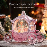 Darrahopens Gift & Novelty > Novelty > Novelty Gifts Pink Princess Carriage Music Box Figurine, Snow Globe, Pumpkin Style – Multi-Song, Light-Up Interior, Battery Not Included – Christmas, Valentine’s, Party Decor – Gift for Women & Girls In Australia - Darrahopens