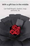 Darrahopens Gift & Novelty > Novelty > Novelty Gifts Red Hexagon 4-Layer 12-Pocket Explosion Gift Box(Finished) - Creative Handmade Photo Album & Scrapbook for Anniversaries & Birthdays