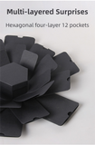 Darrahopens Gift & Novelty > Novelty > Novelty Gifts Red Hexagon 4-Layer 12-Pocket Explosion Gift Box(Finished) - Creative Handmade Photo Album & Scrapbook for Anniversaries & Birthdays