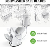 Darrahopens Gift & Novelty > Novelty > Novelty Gifts Rotary Cheese Grater Hand Crank - Cheese Shredder with 5 Blades & Storage Room, Easy to Clean, Stable Suction, Labor-Saving Handle, Rotary Grater Slicer for Fruit, Vegetables, Nuts, Chocolate