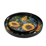 Darrahopens Gift & Novelty > Novelty > Novelty Gifts Set 2 Sunflower Decorative Round Trays 45cm