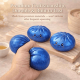 Darrahopens Gift & Novelty > Novelty > Novelty Gifts Simulated Smiley Steamed Bun Squishy Toy, Cute Stress Relief Plaything, Soft Slow-Rebound Texture, Adorable Desktop Decor（Golden pinching）