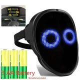 Darrahopens Gift & Novelty > Novelty > Novelty Gifts Smart LED Gesture-Sensing Light-Up Mask, 45 Dynamic + 70 Static Patterns, Party Atmosphere Essential / USB Rechargeable Version