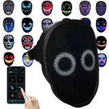 Darrahopens Gift & Novelty > Novelty > Novelty Gifts Smart LED Gesture-Sensing Light-Up Mask, 45 Dynamic + 70 Static Patterns, Party Atmosphere Essential / USB Rechargeable Version