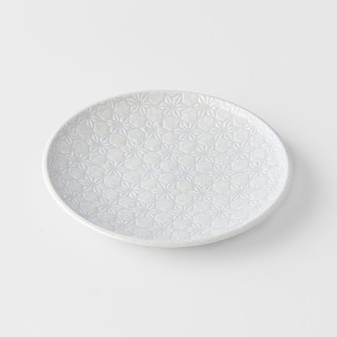 Darrahopens Gift & Novelty > Novelty > Novelty Gifts Tapas Plate 17cm White Star Glaze