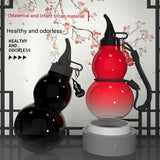 Darrahopens Gift & Novelty > Novelty > Novelty Gifts Unique Gourd-Shaped Sports Water Bottle - 800ml Tritan Material, Leakproof with Carry Strap(black)