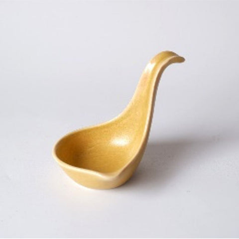 Darrahopens Gift & Novelty > Novelty > Novelty Gifts Upright Spoon 11cm Yellow Glaze