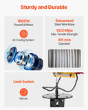 Darrahopens Hampers > Gift Hampers > Beer Hampers VEVOR 2-in-1 Electric Hoist Winch, 500 KG Capacity, 1800W Portable Power Winch, 30 m Lifting Height, 11 m/min with Wire and Wireless Remote Control, for Garage, Warehouse, Factory Lifting Towing