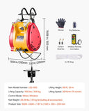 Darrahopens Hampers > Gift Hampers > Beer Hampers VEVOR 2-in-1 Electric Hoist Winch, 500 KG Capacity, 1800W Portable Power Winch, 30 m Lifting Height, 11 m/min with Wire and Wireless Remote Control, for Garage, Warehouse, Factory Lifting Towing