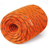Darrahopens Hampers > Gift Hampers > Gourmet Food Hampers VEVOR Double Braided Polyester Rope, 19 mm x 67.06 m, 24 Strands, 88.96kN Breaking Strength Outdoor Climbing Rope, Arborist Rigging Rope for Rock Hiking Camping Swing Rappelling Rescue, Orange/Black