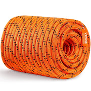 Darrahopens Hampers > Gift Hampers > Gourmet Food Hampers VEVOR Double Braided Polyester Rope, 19 mm x 67.06 m, 24 Strands, 88.96kN Breaking Strength Outdoor Climbing Rope, Arborist Rigging Rope for Rock Hiking Camping Swing Rappelling Rescue, Orange/Black