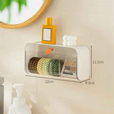Darrahopens Hampers > Gift Hampers > Other Hampers Pad Holder for Bathroom,Sanitary Napkins Organizer,Feminine Tampons Storage Day Overnight Cotton Pad Holder, white（only box）
