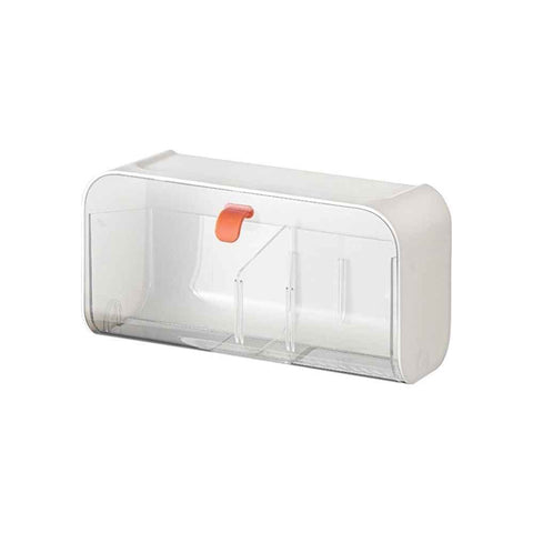Darrahopens Hampers > Gift Hampers > Other Hampers Pad Holder for Bathroom,Sanitary Napkins Organizer,Feminine Tampons Storage Day Overnight Cotton Pad Holder, white（only box）