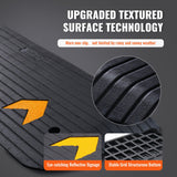 Darrahopens Hampers > Gift Hampers > Other Hampers VEVOR Upgraded Rubber Threshold Ramp, 3.8 cm Rise Wheelchair Ramp Doorway, Natural Curb Ramp Rated 15 tons Load Capacity, Non-Slip Textured Surface Rubber Curb Ramp for Wheelchair and Scooter