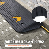 Darrahopens Hampers > Gift Hampers > Other Hampers VEVOR Upgraded Rubber Threshold Ramp, 3.8 cm Rise Wheelchair Ramp Doorway, Natural Curb Ramp Rated 15 tons Load Capacity, Non-Slip Textured Surface Rubber Curb Ramp for Wheelchair and Scooter